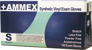 +AMMEX Free, Stretch Vinyl Gloves - Click Image to Close